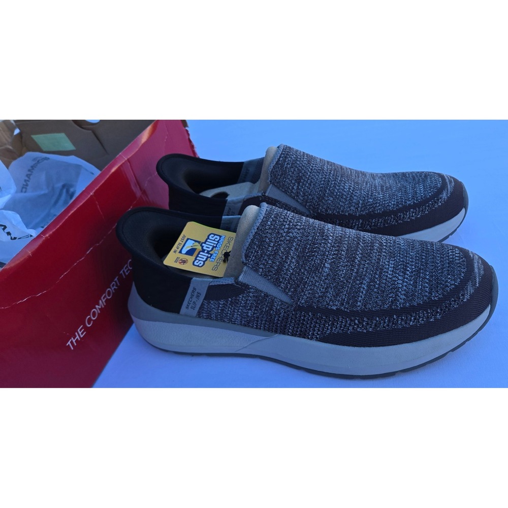 Skechers Slip Ins Men 10.5 Wide Relaxed Fit Lightweight Mesh Casual Shoes - Picture 3 of 8